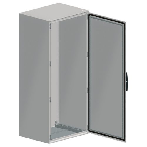 Schneider Electric Spacial SM NSYSM1210302D Monoblokk fém szekrény, teli ajtóval, 1200x1000x300, IP55, szerelőlap nélkül, oldallappal, nem sorolható, 2 ajtós, Spacial SM (Schneider NSYSM1210302D)