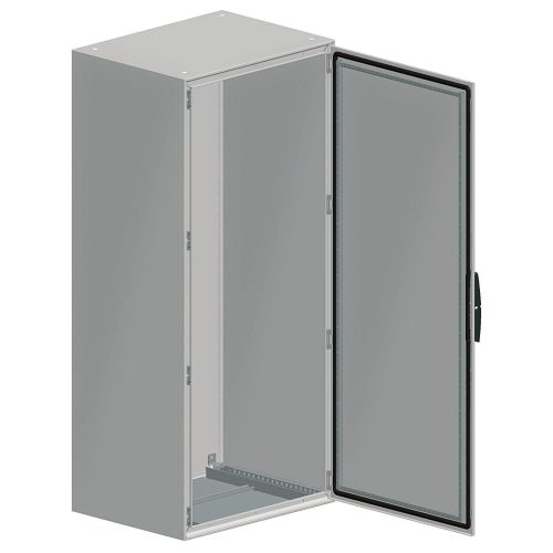 Schneider Electric Spacial SM NSYSM14640 Monoblokk fém szekrény, teli ajtóval, 1400x600x400, IP55, szerelőlap nélkül, oldallappal, nem sorolható, Spacial SM (Schneider NSYSM14640)