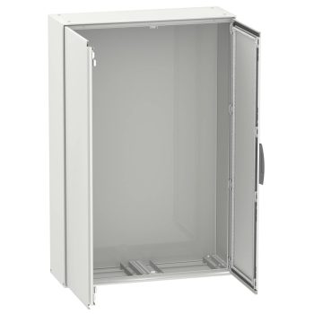   Schneider Electric Spacial SM NSYSM1812502DP Monoblokk fém szekrény, teli ajtóval, 1800x1200x500, IP55, szerelőlappal, oldallappal, nem sorolható, 2 ajtós, Spacial SM (Schneider NSYSM1812502DP)