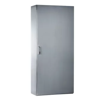   Schneider NSYSMX181640 Spacial SMX rozsdamentes acél AISI 304L álló szekrény, Teli ajtóval, 1800x1600x400, IP55, 2 ajtós kivitel, szerelőlap nélkül