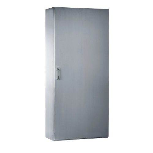 Schneider NSYSMX201040 Spacial SMX rozsdamentes acél AISI 304L álló szekrény, Teli ajtóval, 2000x1000x400, IP55, 2 ajtós kivitel, szerelőlap nélkül