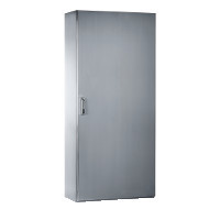 Schneider NSYSMX20850 Spacial SMX rozsdamentes acél AISI 304L álló szekrény, Teli ajtóval, 2000x800x500, IP55, szerelőlap nélkül
