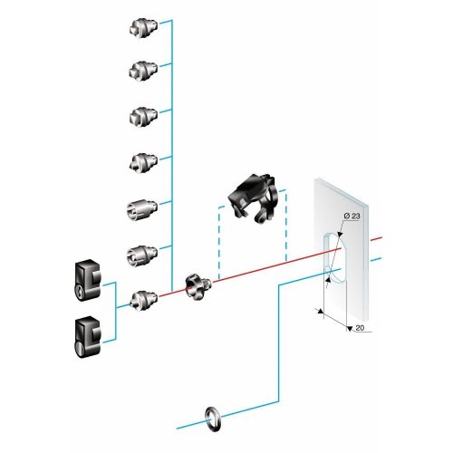 Schneider Electric NSYTDB5PLA TDB kettős zárbetét PLA-hoz