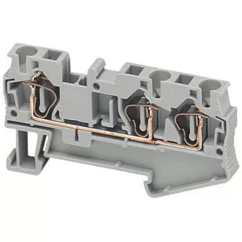   Schneider Electric NSYTRR43BL Rugós egyszintes átkötőkapocs 1x2 csatlakozás 6,2 mm 4 mm2 32A-es kék