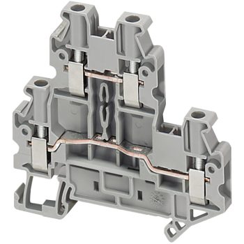   Schneider Electric NSYTRV24D Csavaros kétszintes átkötőkapocs 1x1 csatlakozás 5,2 mm 2,5 mm2 24A-es