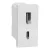 Schneider Unica System+ Dupla USB töltő, A+C típus, 2,4 A, fehér – NU301618