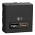 Schneider Unica System+ Dupla USB töltő, A+C típus, 18 W, antracit – NU301954