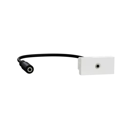 Schneider Unica System+ Mini Jack csatlakozó, 1 modulos, fehér – NU343318