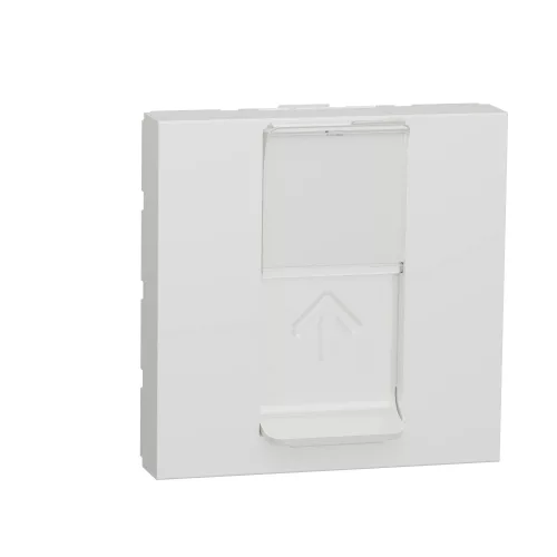 Schneider Unica System+ Infraplus 1xRJ45 csatlakozó, Cat6A, FTP, 2 modulos, fehér – NU344918