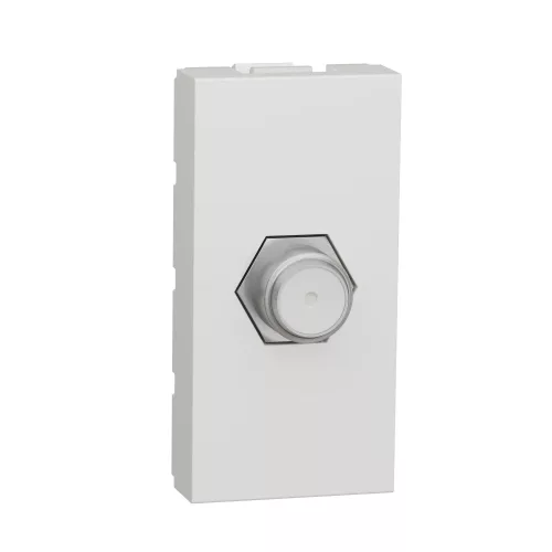 Schneider Unica System+ TV aljzat, F-csatlakozós, 1 modulos, fehér – NU346818