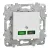 Schneider Unica System+ USB gyorstöltő, C típus, 65 W, rögzítőkerettel, fehér – NU501418