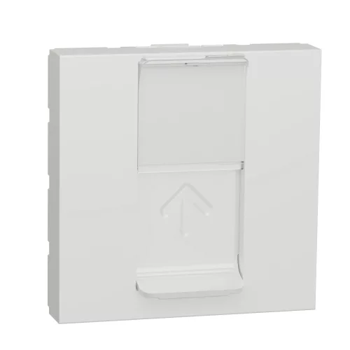 Schneider Unica System+ Adapter 1xRJ45 Keystone/Systimax betétekhez, fehér – NU946118