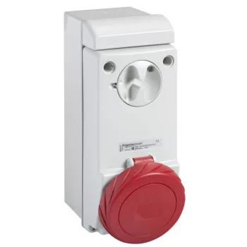   Schneider PKB63P534 UNIKA Falra szerelhető, reteszelhető aljzat, 3P+F, 6h, 63A, 415V, IP65, védelem nélkül