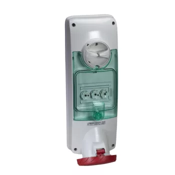   Schneider PKB63V535 UNIKA Panelre szerelhető, reteszelhető aljzat, 3P+N+F, 6h, 63A, 415V, IP65, olvadóbiztosítós