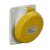 Schneider Electric, PKF16F715, ipari csatlakozó beépíthető dugalj ferde 5P (3P+N+F) 16A 4h, 130V 50/60 Hz, IP67, sárga, csavaros csatlakozás, PratiKa (Schneider PKF16F715)