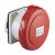 Schneider Electric, PKF32G734, ipari csatlakozó beépíthető dugalj egyenes 4P (3P+F) 32A 6h, 400V 50/60 Hz, IP67, Dafb-323, piros, csavaros csatlakozás, PratiKa (Schneider PKF32G734)