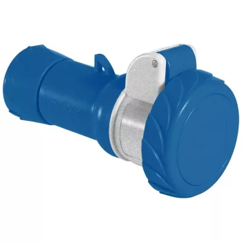   Schneider Electric, PKF32M723, ipari csatlakozó lengő dugalj egyenes 3P (2P+F) 32A 6h, 230V 50/60 Hz, IP67, Dafh-322, kék, csavaros csatlakozás, PratiKa (Schneider PKF32M723)