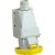 Schneider Electric, PKF32W714, ipari csatlakozó rögzíthető dugalj 4P (3P+F) 32A 4h, 130V 50/60 Hz, IP67, sárga, csavaros csatlakozás, PratiKa (Schneider PKF32W714)