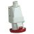 Schneider Electric, PKF32W734, ipari csatlakozó rögzíthető dugalj 4P (3P+F) 32A 6h, 400V 50/60 Hz, IP67, Dafr-323, piros, csavaros csatlakozás, PratiKa (Schneider PKF32W734)