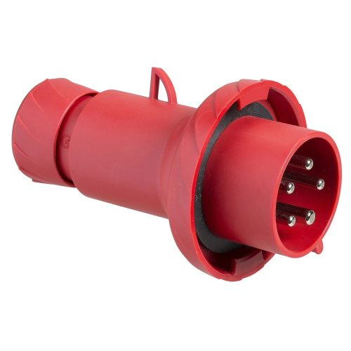 Schneider Electric, PKX16M735, ipari csatlakozó lengő dugvilla egyenes 5P (3P+N+F) 16A 6h, 400V 50/60 Hz, IP67, Dfh-164, piros, rugós csatlakozás, PratiKa (Schneider PKX16M735)