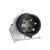 Schneider Electric, PKX16W444, ipari csatlakozó rögzíthető dugvilla 4P (3P+F) 16A 7h, 500V 50/60 Hz, IP44, fekete, rugós csatlakozás, PratiKa (Schneider PKX16W444)