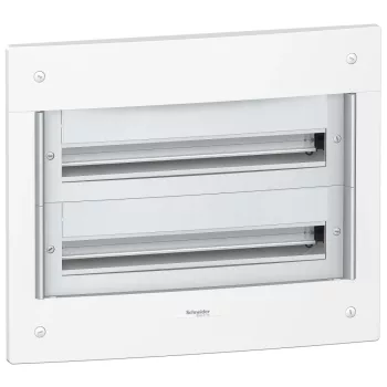   Schneider Electric Pragma PRA25224 Műanyag kiselosztó, 48 modul, 2 sor, ajtó nélkül, IP30 (IP40 ajtóval, külön rendelhető), süllyesztett, Pragma (Schneider PRA25224)