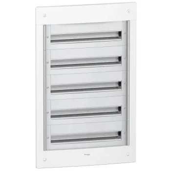   Schneider Electric Pragma PRA25524 Műanyag kiselosztó, 120 modul, 5 sor, ajtó nélkül, IP30 (IP40 ajtóval, külön rendelhető), süllyesztett, Pragma (Schneider PRA25524)