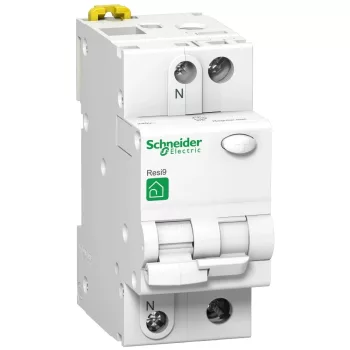   Schneider Electric Resi9 R9D31220 Áramvédős kismegszakító (Kombi Fi-relé) 1P+N, C karakterisztika 20A 30mA 4,5kA AC osztály - KÉSZLET EREJÉIG !!