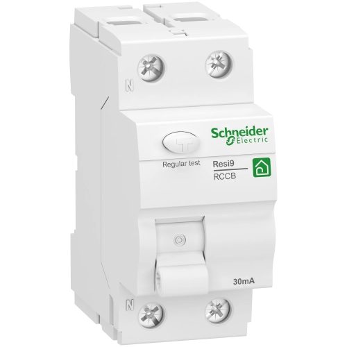 Schneider Electric R9R02225, Resi9 áram-védőkapcsoló (Fi-relé), A osztály, 2P, 25A, 30mA (Schneider R9R02225)