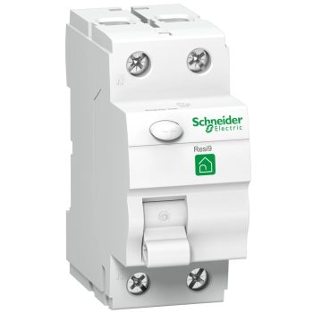   Schneider Electric R9R11263, Resi9 áram-védőkapcsoló (Fi-relé), AC osztály, 2P, 63A, 30mA (Schneider R9R11263) - KÉSZLET EREJÉIG !!