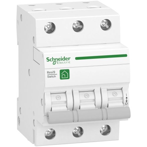 Schneider Electric, R9S64325, moduláris szakaszolókapcsoló 3P 25A 400V AC, Resi9 (Schneider R9S64325)