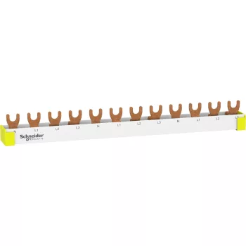 Schneider Easy9 4P villás gyűjtősín 12 modul 18 mm (R9XFH412)