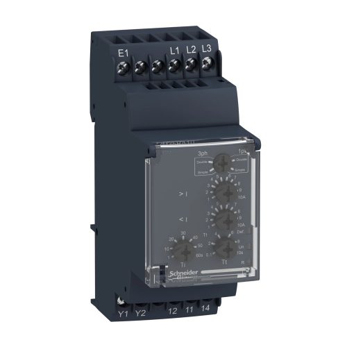 Schneider RM35BA10 Zelio Control szivattyúvezérlő relé, 1f-3f, 1CO, 5A, 208…480VAC vagy 230VAC