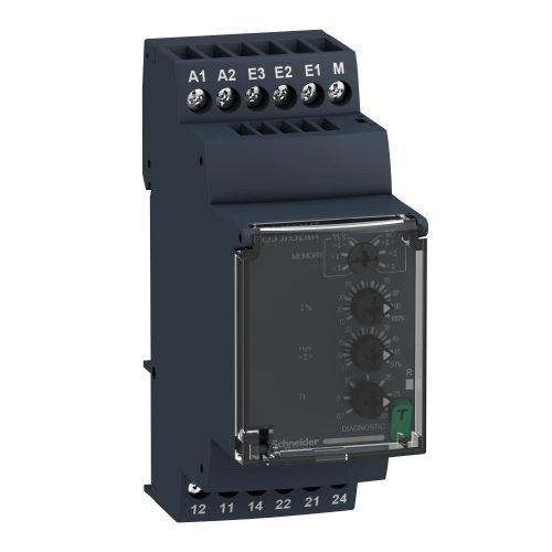 Schneider RM35JA32MT Zelio Control áramfigyelő relé, kikapcsolás késleltetővel, 2CO, 8A, 380…415VAC, mérési tart.:1,5…15A