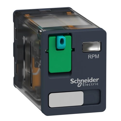 Schneider RPM21BD Zelio RPM teljesítményrelé, 2CO, 15A, 24VDC, tesztgomb