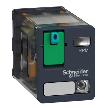   Schneider RPM22ED Zelio RPM teljesítményrelé, 2CO, 15A, 48VDC, tesztgomb, LED
