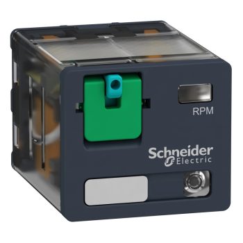   Schneider RPM32JD Zelio RPM teljesítményrelé, 3CO, 15A, 12VDC, tesztgomb, LED