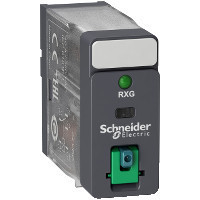 Schneider RXG12ND Zelio RXG Interfész relé, 1CO, 10A, 60VDC, tesztgomb, LED
