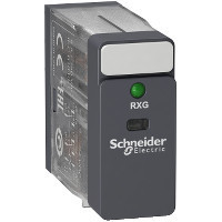 Schneider RXG23JD Zelio RXG Interfész relé, 2CO, 5A, 12VDC, LED