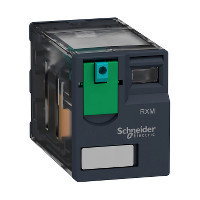 Schneider RXM4GB1ED Zelio RXM miniatűr relé, 4CO, 3A, 48VDC, tesztgomb, alacsony szintű