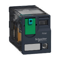 Schneider RXM4GB2FD Zelio RXM miniatűr relé, 4CO, 3A, 120VDC, tesztgomb, LED, alacsony szintű