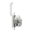 Schneider Electric SDD111024 földelt csatlakozóaljzat (dugalj), biztonsági zsaluval (gyermekvédelemmel), csapófedéllel, 2P+F, fehér burkolattal, rugós bekötés, keret nélkül, süllyesztett, 16A 250V IP20 (Sedna Design / Elements)