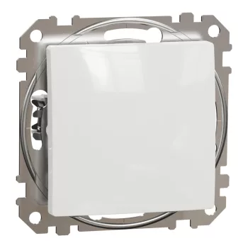   Schneider Electric SDD111101 egypólusú kapcsoló (101), fehér burkolattal, rugós bekötés, kerét nélkül, süllyesztett, 10A 250V IP20 (Sedna Design / Elements)