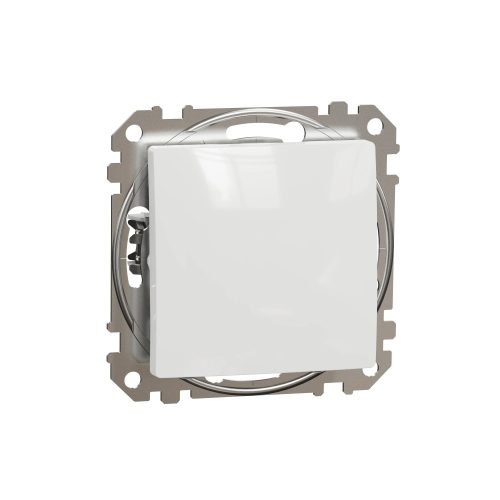 Schneider Electric SDD111101 egypólusú kapcsoló (101), fehér burkolattal, rugós bekötés, kerét nélkül, süllyesztett, 10A 250V IP20 (Sedna Design / Elements)