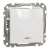 Schneider Electric SDD111101L egypólusú kapcsoló (101), fehér burkolattal, kék jelzőfénnyel, rugós bekötés, kerét nélkül, süllyesztett, 10A 250V IP20 (Sedna Design / Elements)
