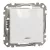Schneider Electric SDD111101N egypólusú kapcsoló (101), fehér burkolattal, piros ellenőrzőfénnyel, rugós bekötés, kerét nélkül, süllyesztett, 10A 250V IP20 (Sedna Design / Elements)