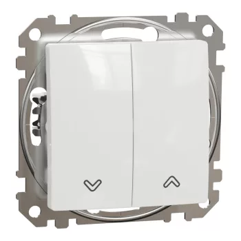   Schneider Electric SDD111104 redőnykapcsoló, fehér burkolattal, rugós bekötés, kerét nélkül, süllyesztett, 10A 250V IP20 (Sedna Design / Elements)