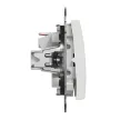 Schneider Electric SDD111105 csillárkapcsoló (105), fehér burkolattal, rugós bekötés, kerét nélkül, süllyesztett, 10A 250V IP20 (Sedna Design / Elements)