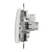 Schneider Electric SDD111105 csillárkapcsoló (105), fehér burkolattal, rugós bekötés, kerét nélkül, süllyesztett, 10A 250V IP20 (Sedna Design / Elements)