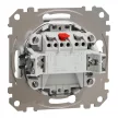Schneider Electric SDD111105 csillárkapcsoló (105), fehér burkolattal, rugós bekötés, kerét nélkül, süllyesztett, 10A 250V IP20 (Sedna Design / Elements)